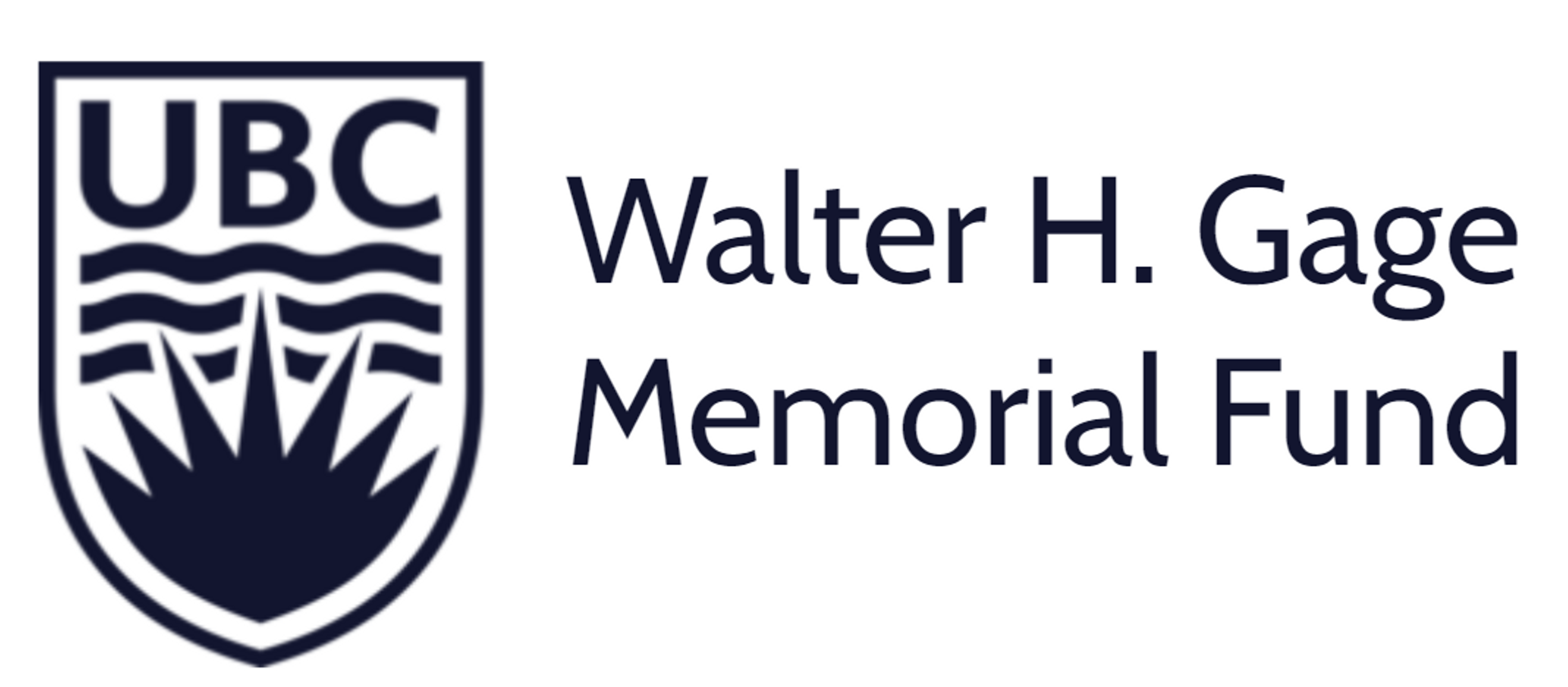 UBC Walter H. Gage Memorial Fund Logo